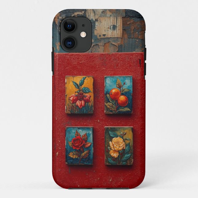 Fall Vintager botanischer Kunst Case-Mate iPhone Hülle (Rückseite)
