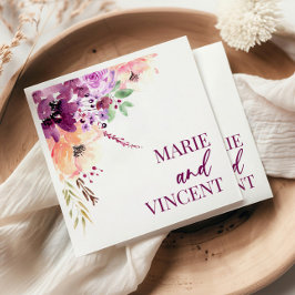 Fall Violet Magenta Lila Blume Serviette