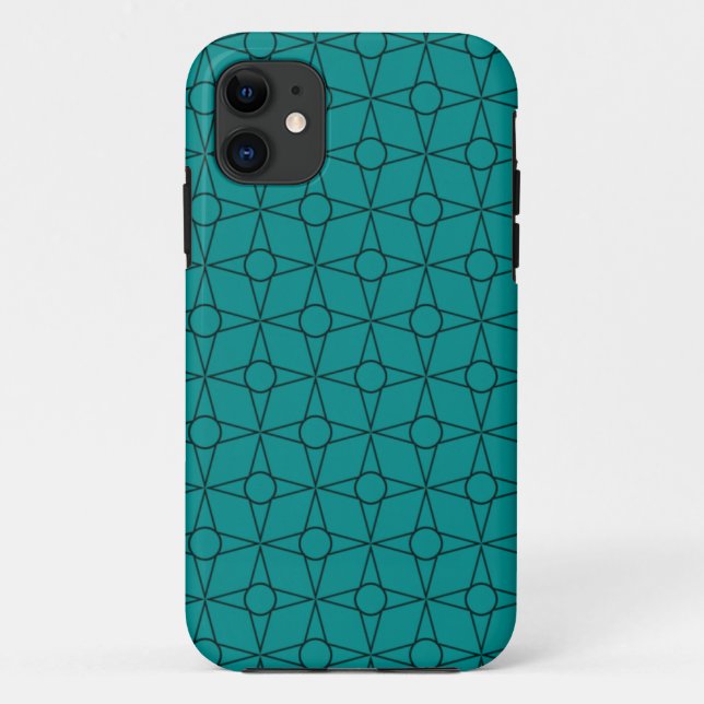 Fall von Funky Geometric BT iPhone 5, Aquamarin Case-Mate iPhone Hülle (Rückseite)