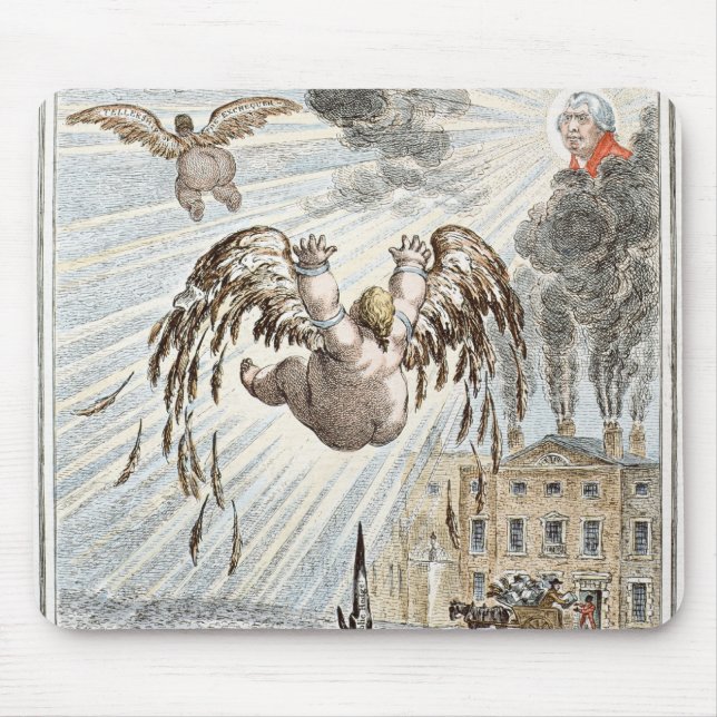 Fall von Ikarus, 1807 Mousepad (Vorne)