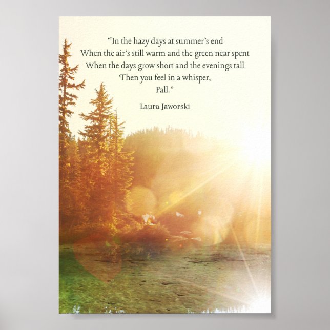 Fall von Laura Jaworski Poster (Vorne)