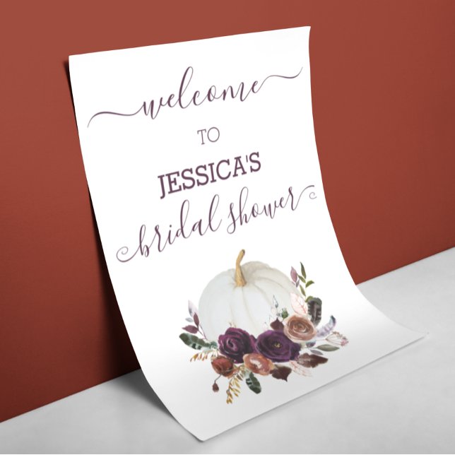 Fall von Liebe Brautparty Pumpkin Poster (Von Creator hochgeladen)