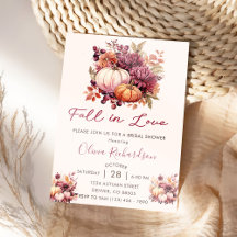 Fall von Liebe Pumpkin-Brautparty
