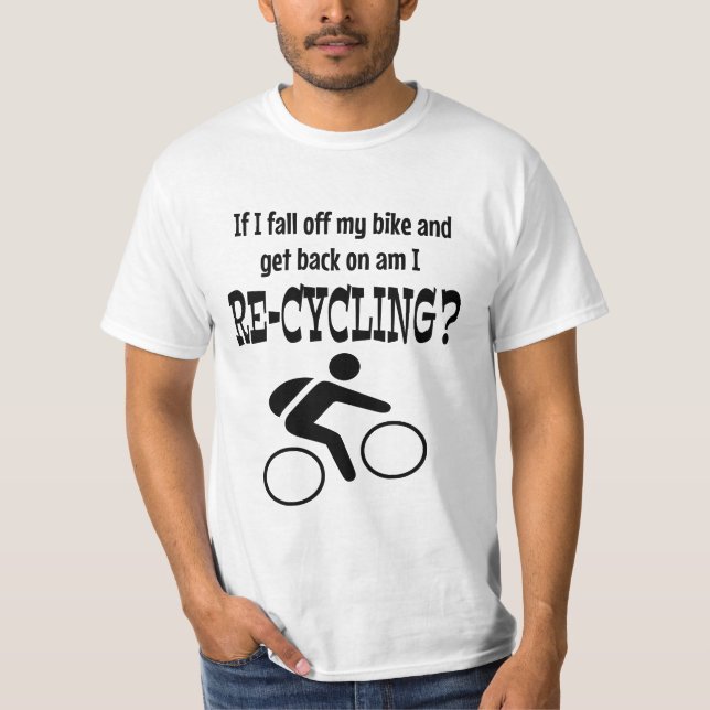 Fall von meinem Fahrrad schwarz T-Shirt (Vorderseite)