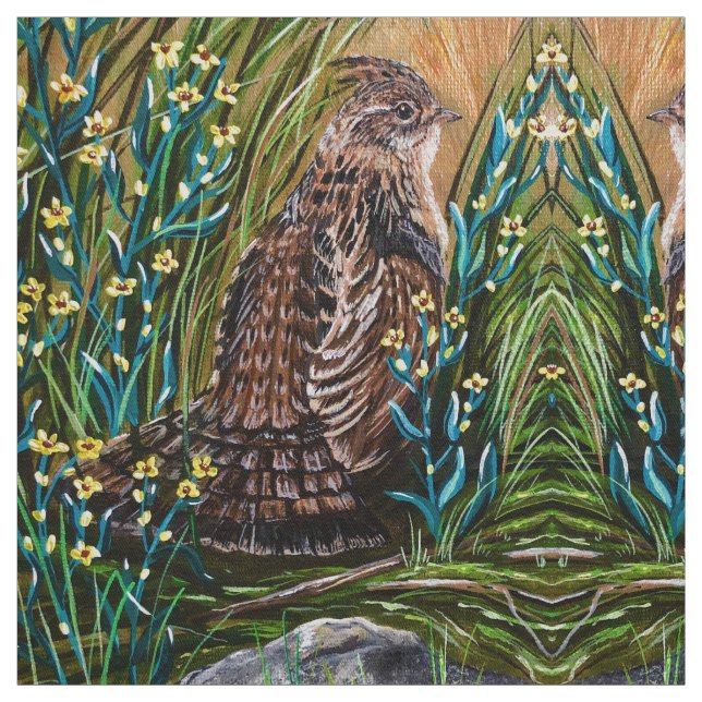 Fall-Waldhuhn Stoff (Muster)