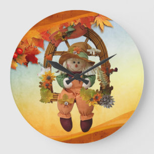 Fall Wall Clock Große Wanduhr