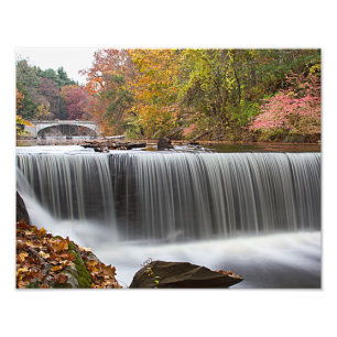 Fall Wasserfall bei Vanderbuild Fotodruck