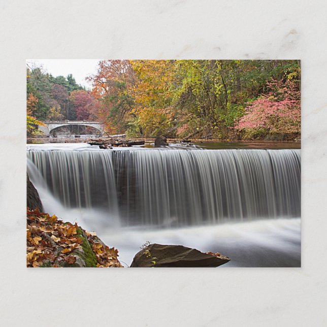 Fall Wasserfall bei Vanderbuild Postkarte (Vorderseite)