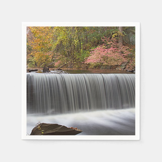 Fall Wasserfall bei Vanderbuild Serviette (Vorderseite)