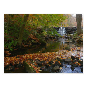 Fall Wasserfall und Creek Pennsylvania Natur Fotodruck
