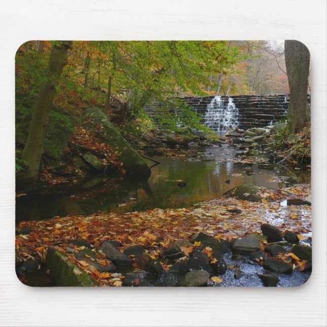 Fall Wasserfall und Creek Pennsylvania Natur Mousepad (Vorne)