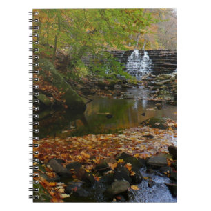 Fall Wasserfall und Creek Pennsylvania Natur Notizblock