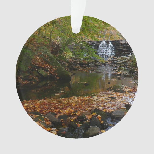 Fall Wasserfall und Creek Pennsylvania Natur Ornament (Vorderseite)