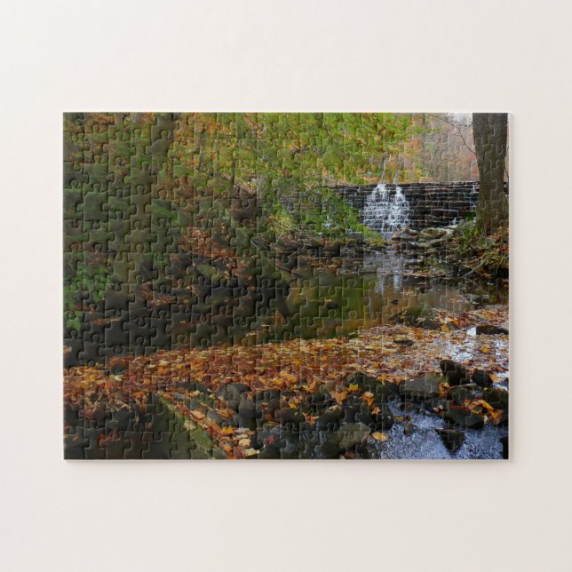 Fall Wasserfall und Creek Pennsylvania Natur Puzzle (Horizontal)