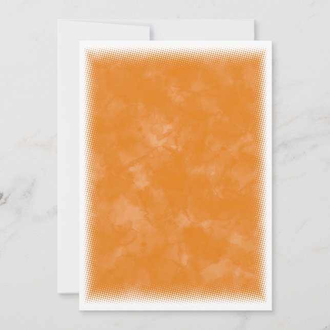 Fall Wasserfarbe Babydusche Hintergrund Einladung (Vorderseite)