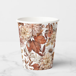 Fall Wasserfarbe Blumenbaby-Dusche Pappbecher