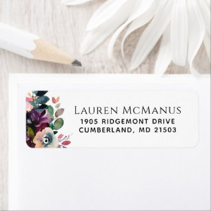 Fall Wasserfarben-Blüten und Eukalyptus