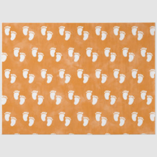 Fall Watercolor Baby Shooting Footprint Muster Seidenpapier