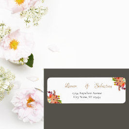 Fall Watercolor Bouquets Hochzeit