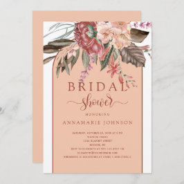 Fall Watercolor Florenz Rust Terracotta Peach Einladung