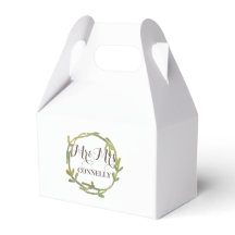 Fall Watercolor Green Blätter Hochzeit