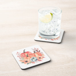 Fall Watercolor Pumpkin Boho Getränkeuntersetzer