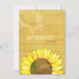Fall Watercolor Sonnenblumen Pensionskurs Party Einladung