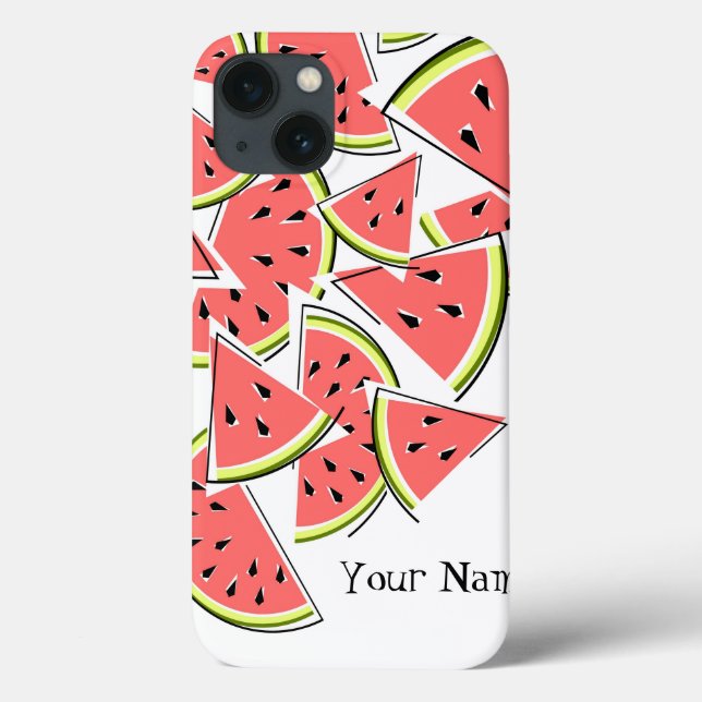Fall Watermelon "Name" iPad Case-Mate iPhone Hülle (Rückseite)
