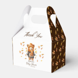 Fall We Can Bearly Wait Baby Shower Favor Box Geschenkschachtel