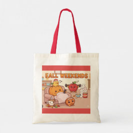 Fall Weekend Tote Bag - Gemütlicher saisonaler Sho Tragetasche