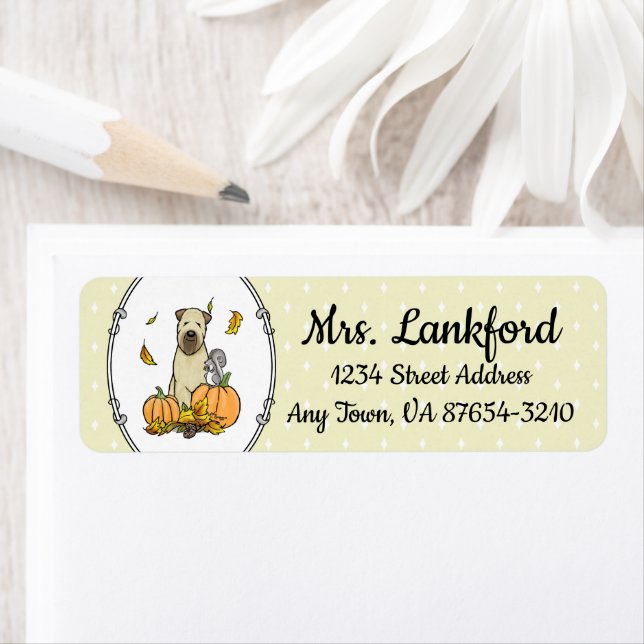 Fall Wheaten Terrier (Wheaten 1b2) Pumpkins Niedli (Insitu)