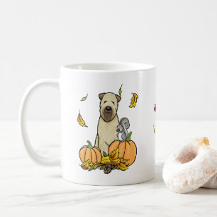 Fall Wheaten Terrier (Wheaten 1b2) Pumpkins Niedli Kaffeetasse