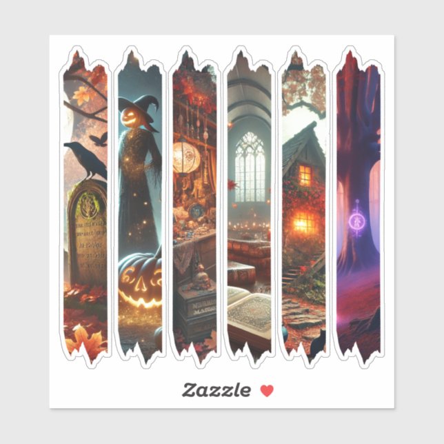 Fall Whimsigoth Magical Mystery Washi Tapanner Aufkleber (Blatt)