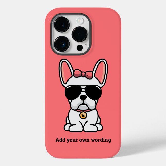 Fall White French Bulldog Case-Mate iPhone Hülle (Rückseite)
