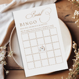 Fall White Pumpkin Brautparty Bingo Game