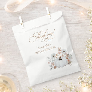 Fall White Pumpkin-Brautparty Geschenktütchen