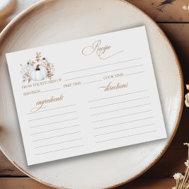 Fall White Pumpkin Brautparty Rezept Card