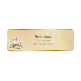 Fall White Rust Pumpkin Wedding