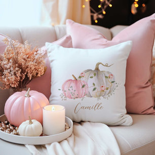 Fall White und Pink Pumpkin Dekorative Kissen