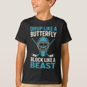 Fall wie ein Schmetterling - Eishockey-Torhüter Sp T-Shirt
