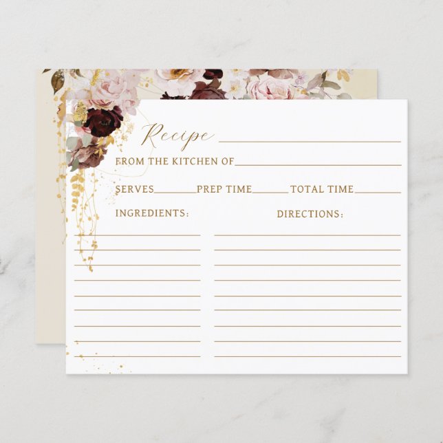 Fall Wildblume Gold Blumenzwiebeln Rezept Brautpar (Vorne/Hinten)