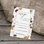 Fall Wildblumen Blumenkohl UAWG RSVP Karte<br><div class="desc">Versenden Sie diese elegante,  Aquareller Herbst-Wildblumen Floral-UAWG-Karte mit Ihren Einladungen für Hochzeiten und Party inklusive Graduation-Partys. Sehen Sie sich unsere Kollektion für die Mahlzeit Option an.</div>