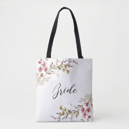 Fall Wildblumen Elegante Script Bride
