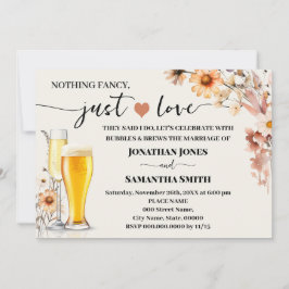 Fall Wildblumen Nichts Extravagant nur Liebe Elopt Einladung