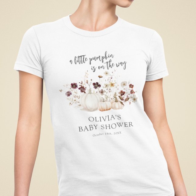 Fall Wildflower Baby Shower Tri-Blend Shirt (Von Creator hochgeladen)