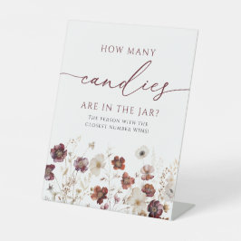 Fall Wildflowers How Many Candies Are In The Jar Sockelschild