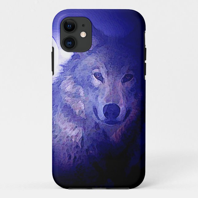 Fall Wolf & Blue Night iPhone 5 Case-Mate iPhone Hülle (Rückseite)