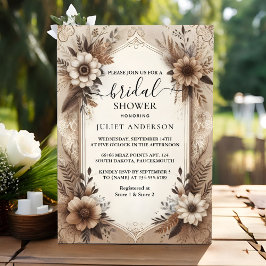 Fall Wood Paperie Gerecycelt Papier Brautparty Einladung