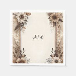 Fall Wood Paperie Gerecycelt Papier Brautparty Serviette