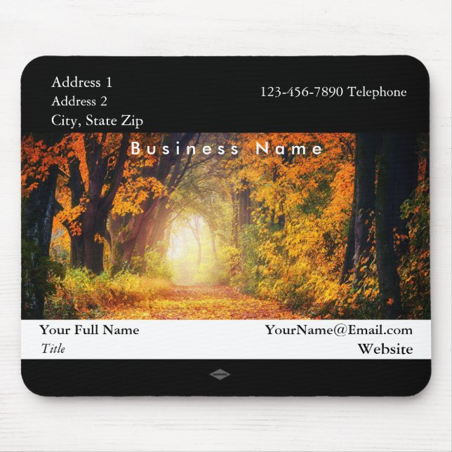 Fall Wood Promotion Foto Mousepad (Vorne)